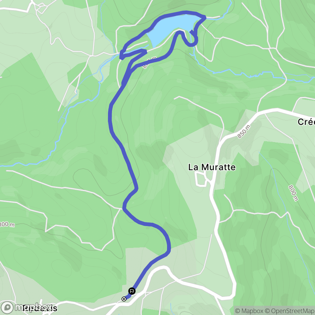 Palladuc : carte du parcours de randonnée - France