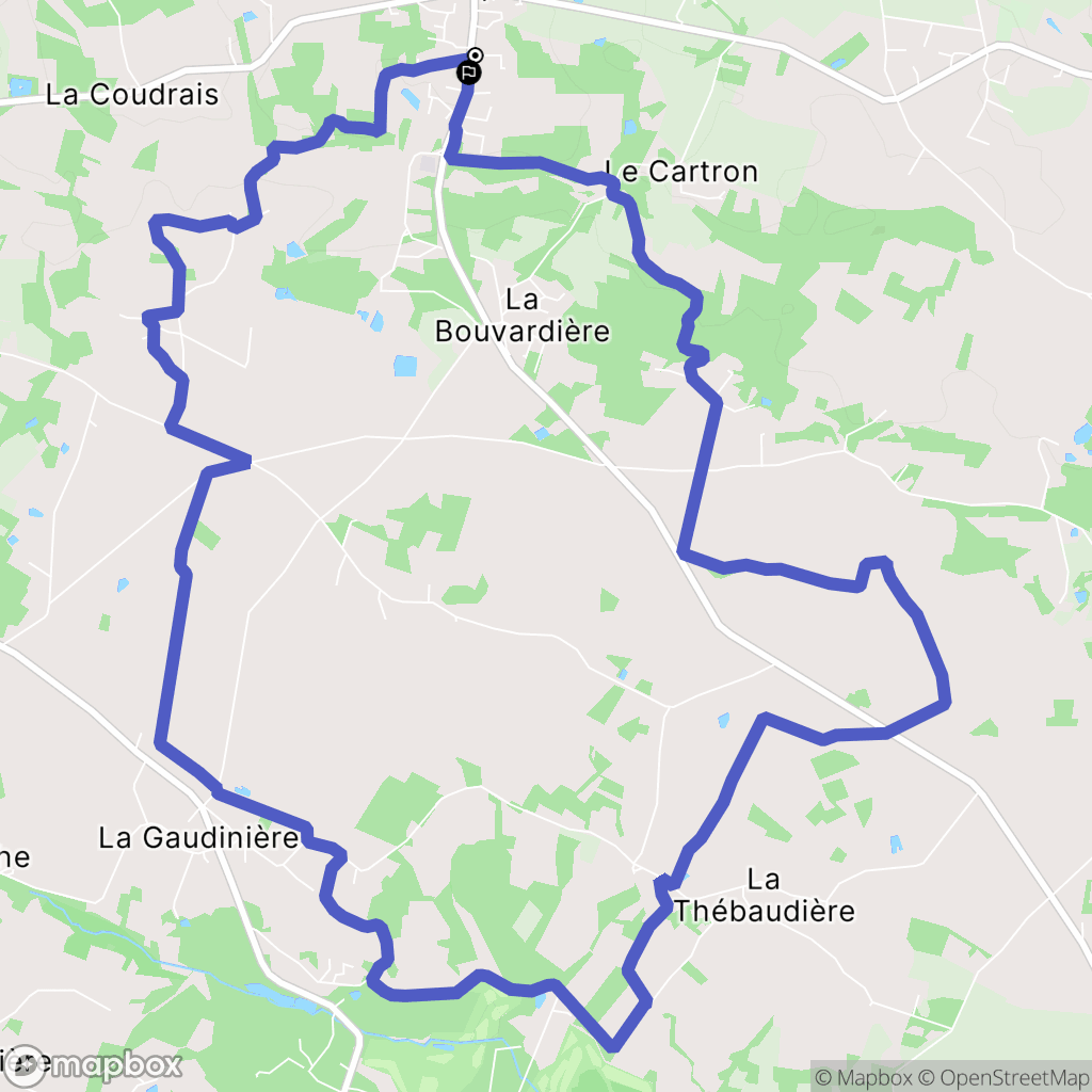 Vigneux-de-Bretagne : carte du parcours de randonnée - France