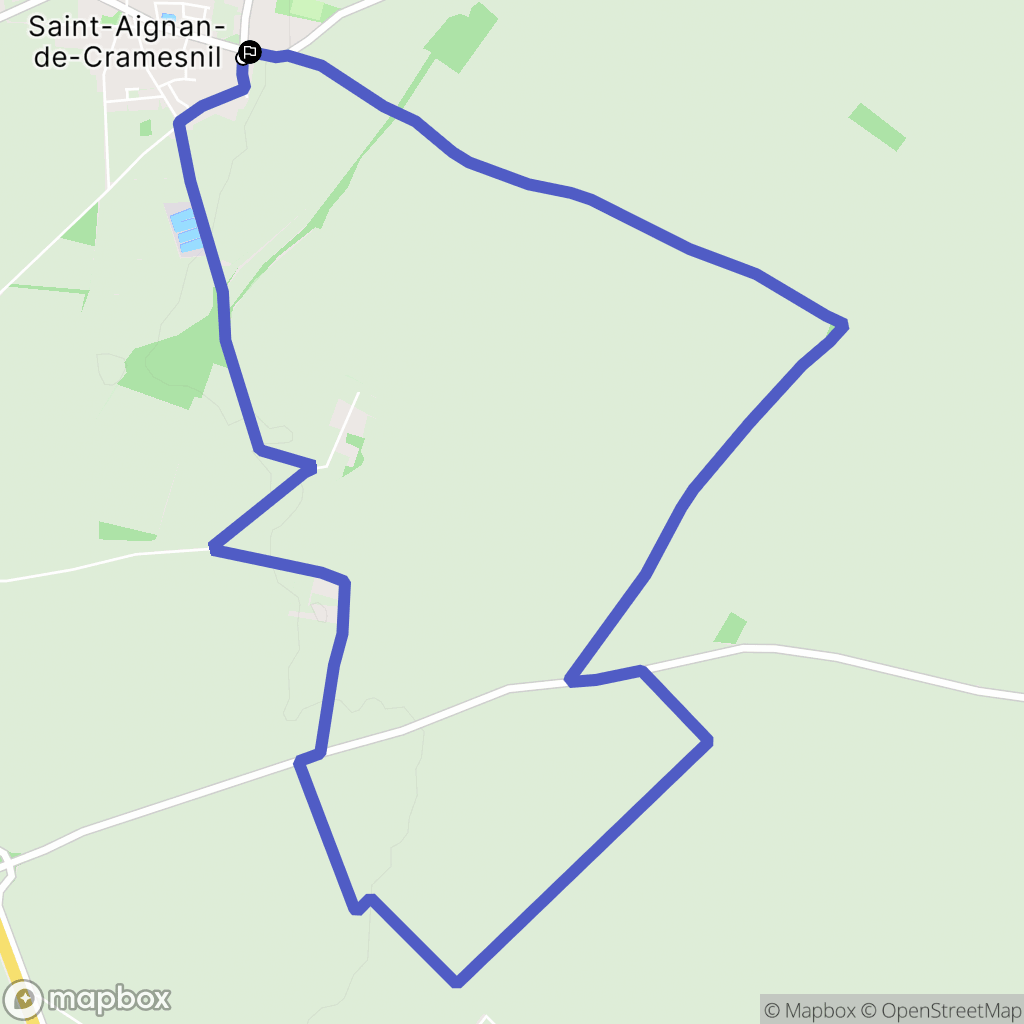Le Castelet : carte du parcours de randonnée - France
