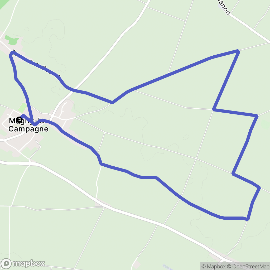 Mézidon Vallée d'Auge : carte du parcours de randonnée - France