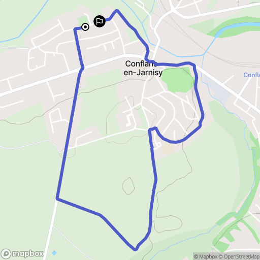 Conflans-en-Jarnisy : carte du parcours de randonnée - France