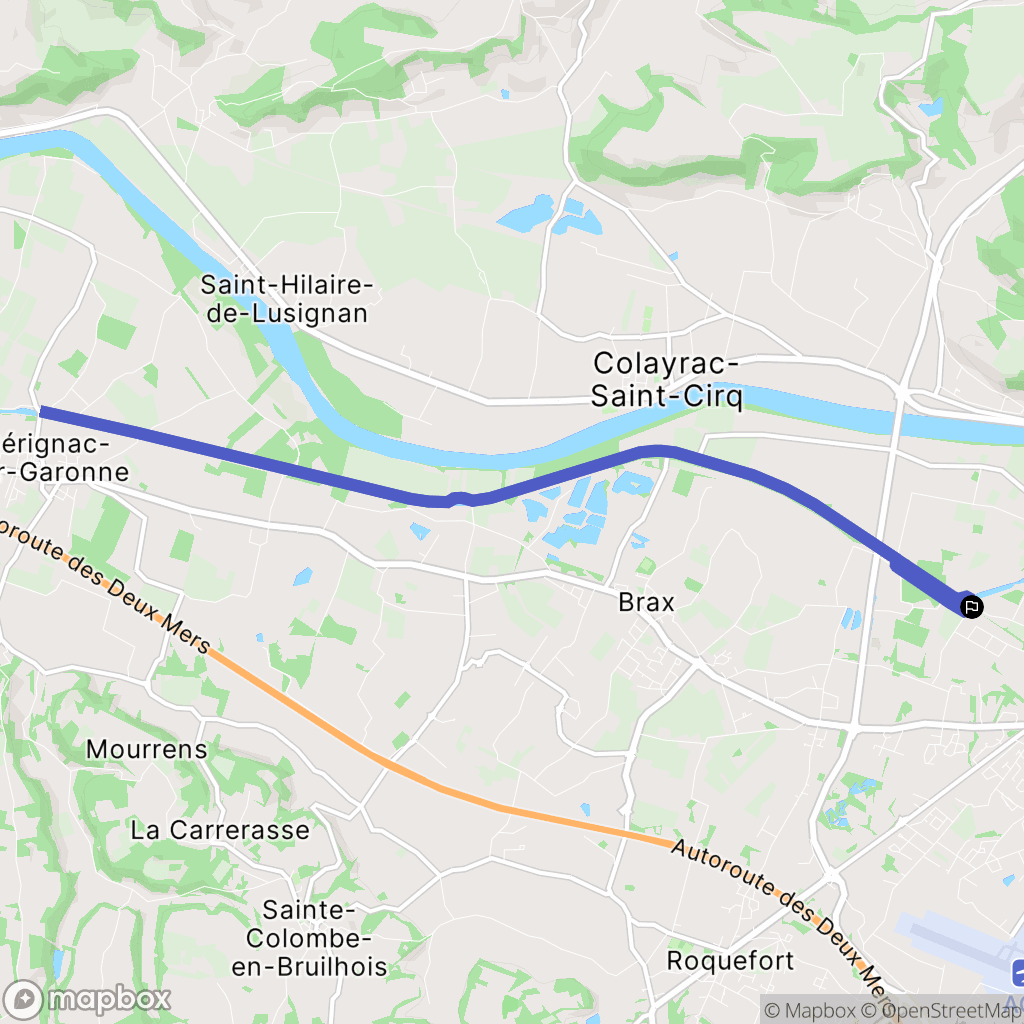 Le Passage : carte du parcours de randonnée - France
