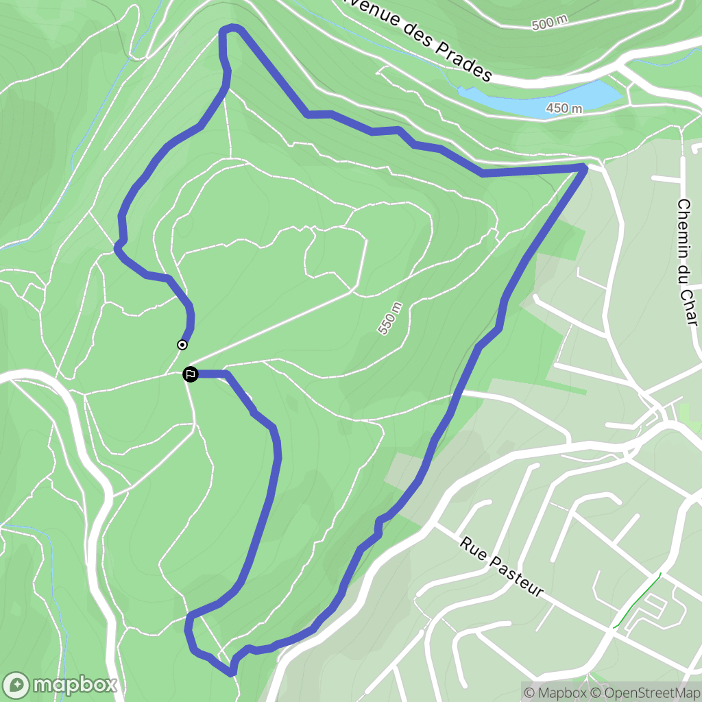 Châtel-Guyon : carte du parcours de randonnée - France