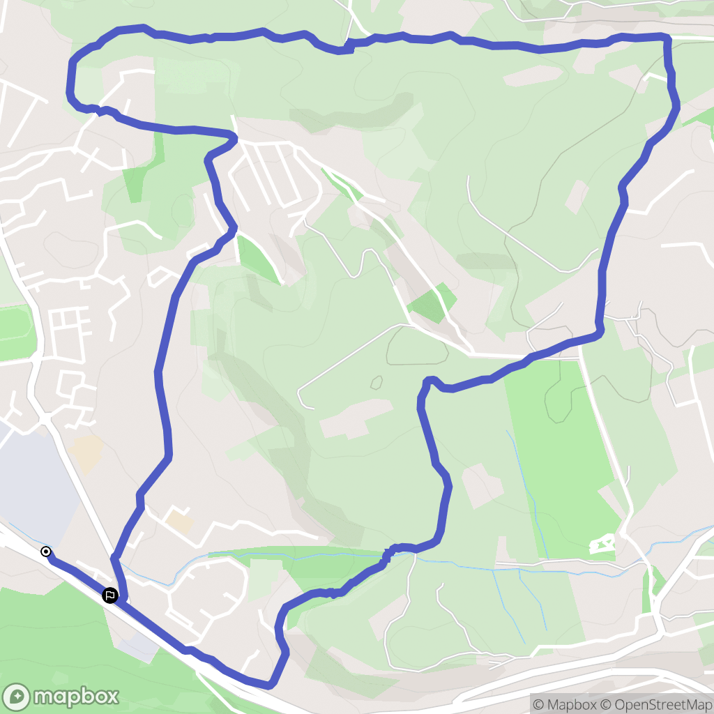 Les Pennes-Mirabeau : carte du parcours de randonnée - France