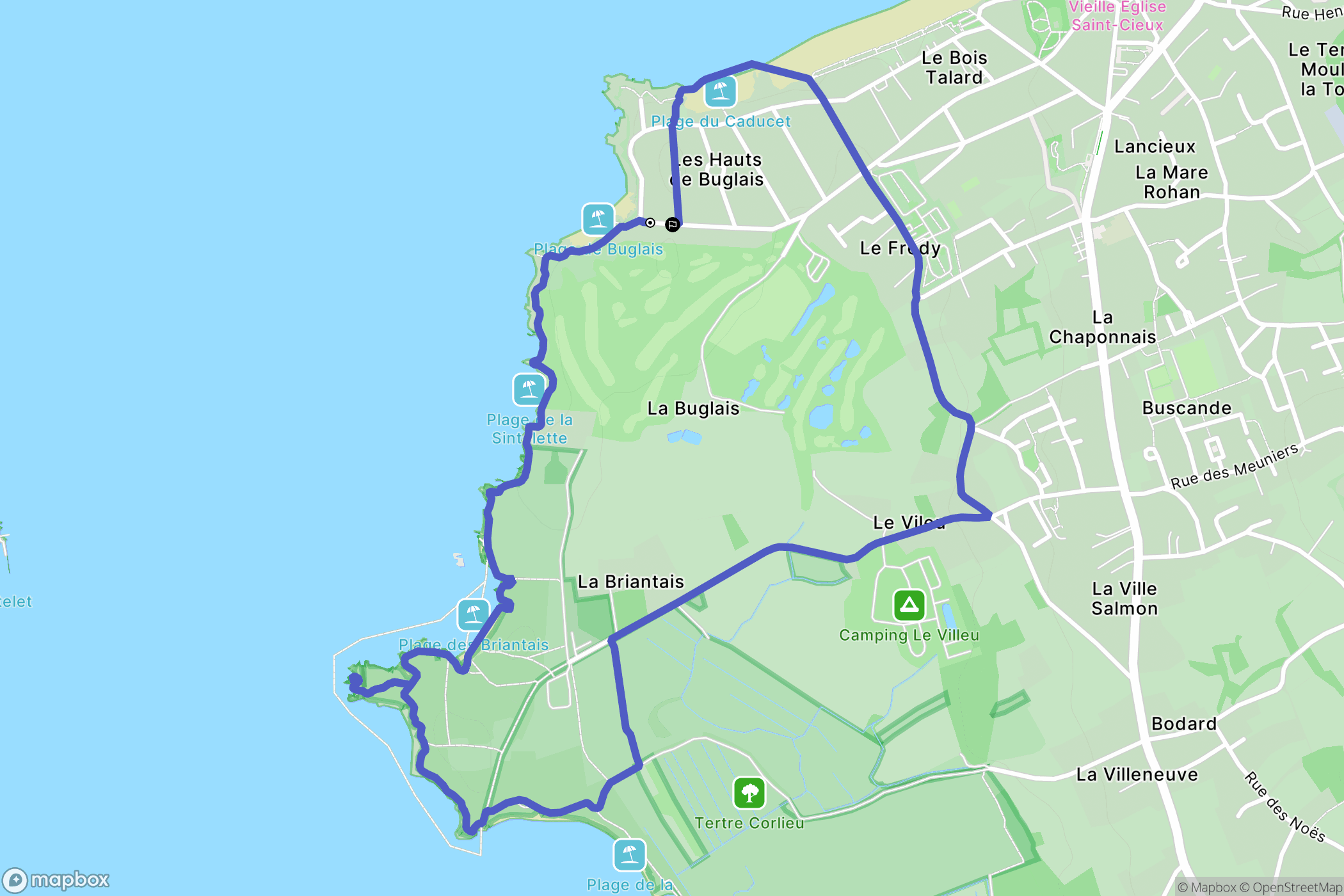 Lancieux: routekaart voor buitenactiviteiten - France