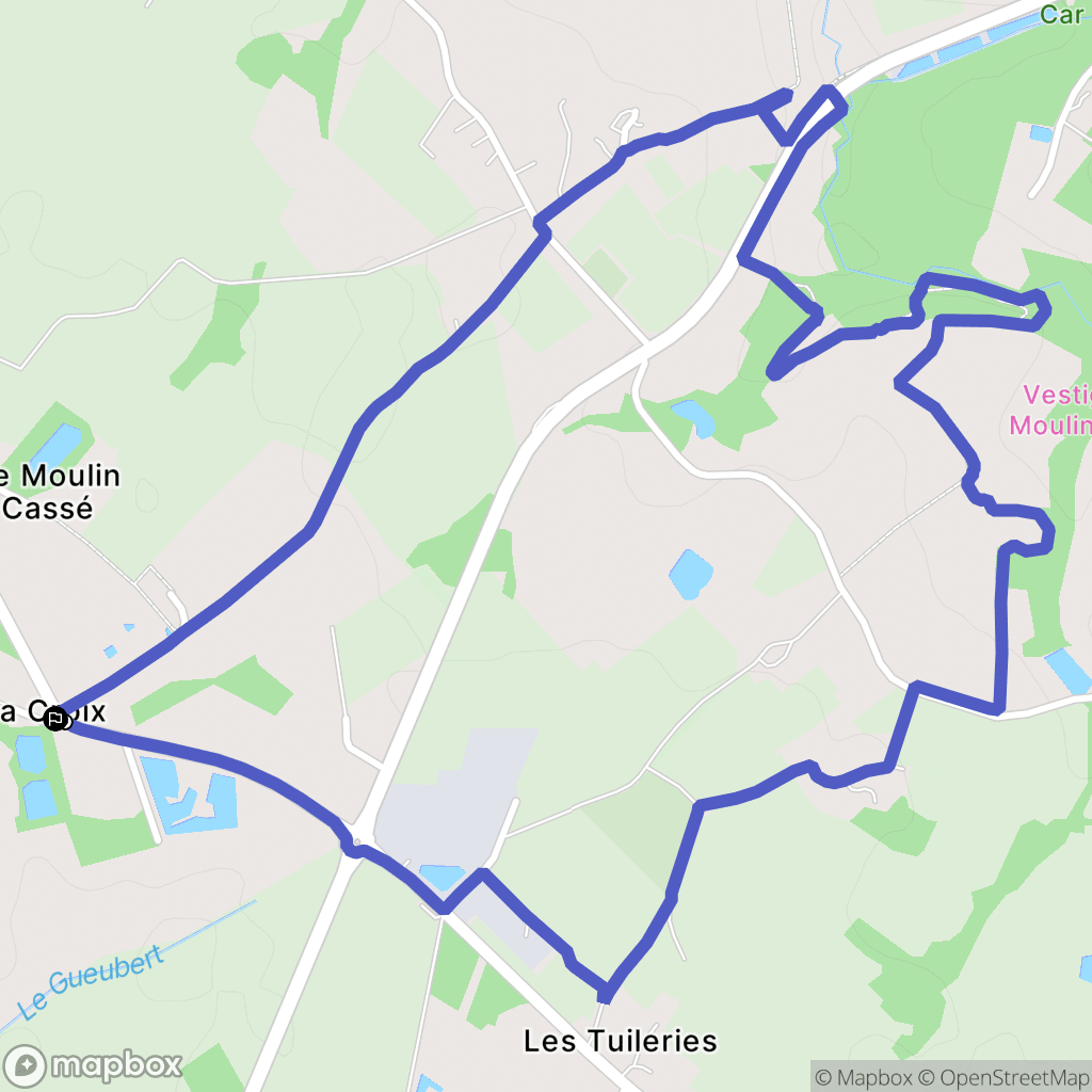 La Remaudière : carte du parcours de randonnée - France