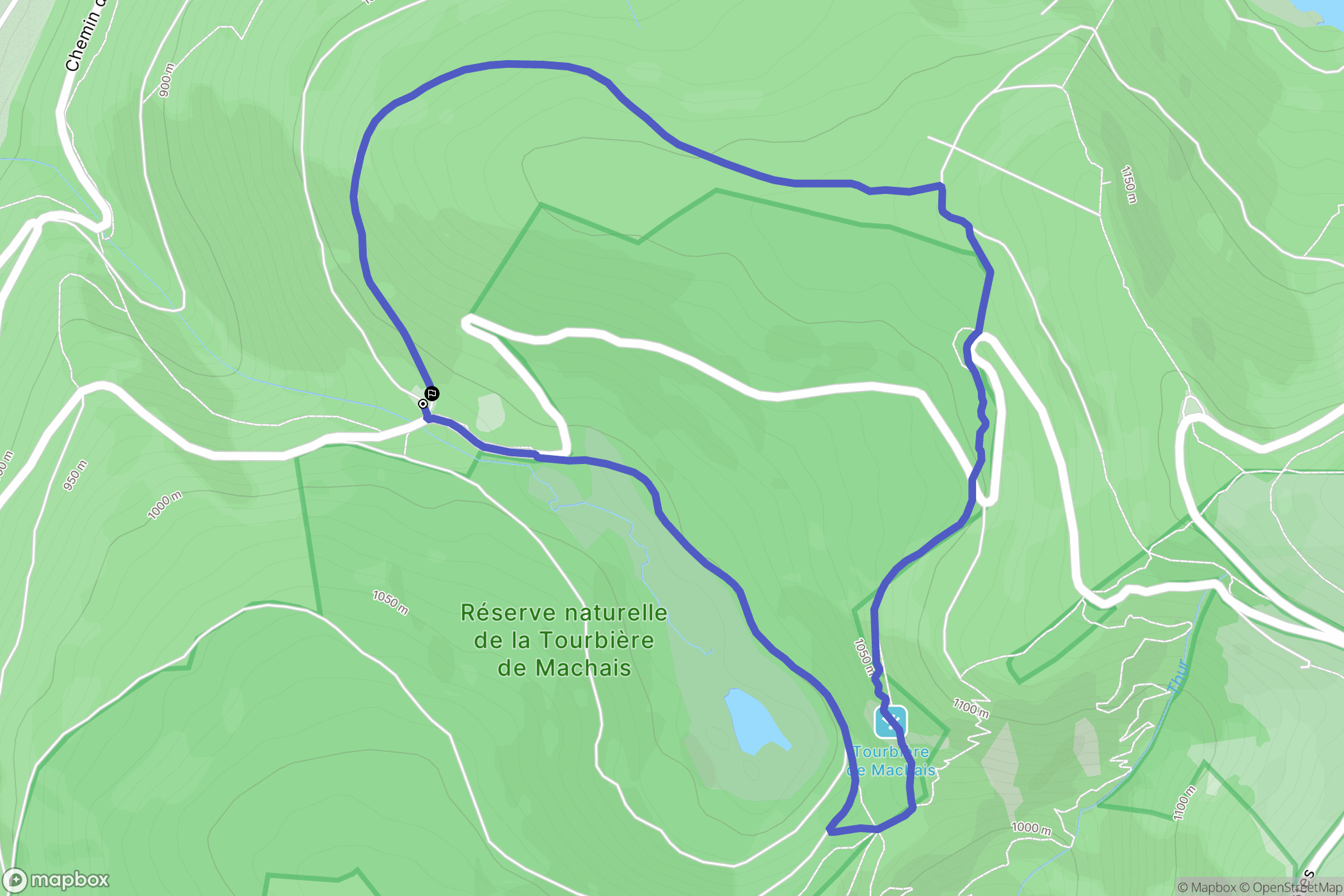 La Bresse : carte du parcours de randonnée - France