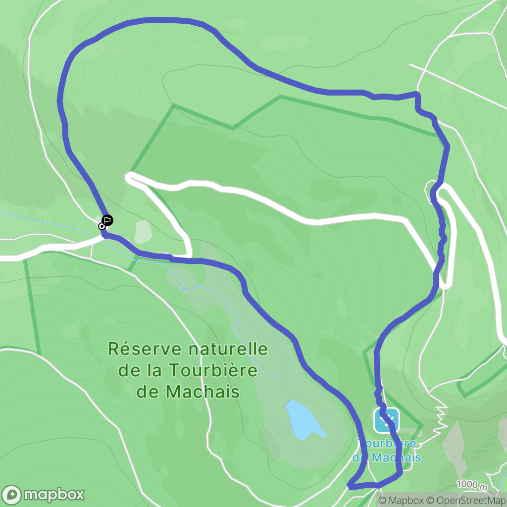 La Bresse : carte du parcours de randonnée - France