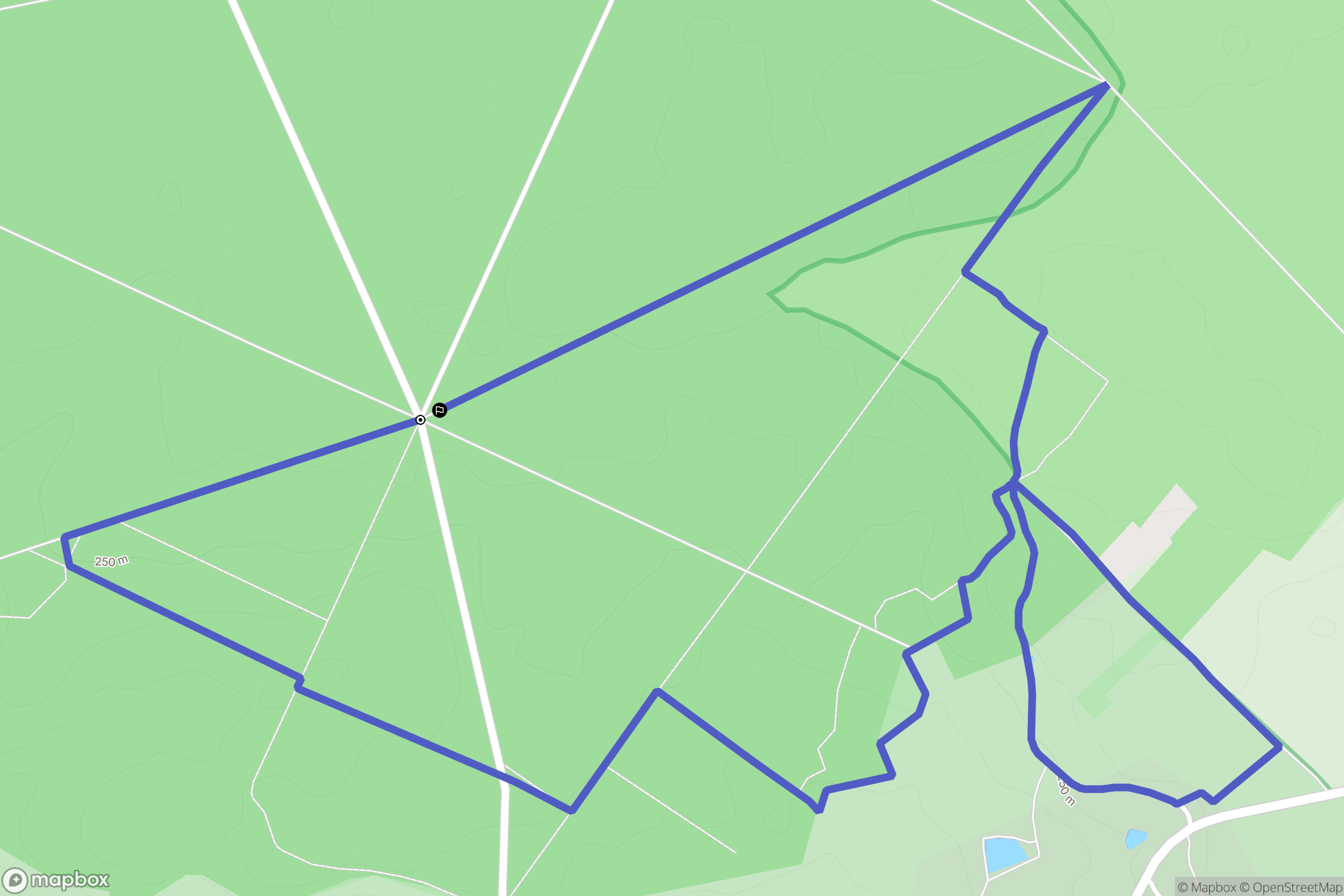 Belhomert-Guéhouville : carte du parcours de randonnée - France