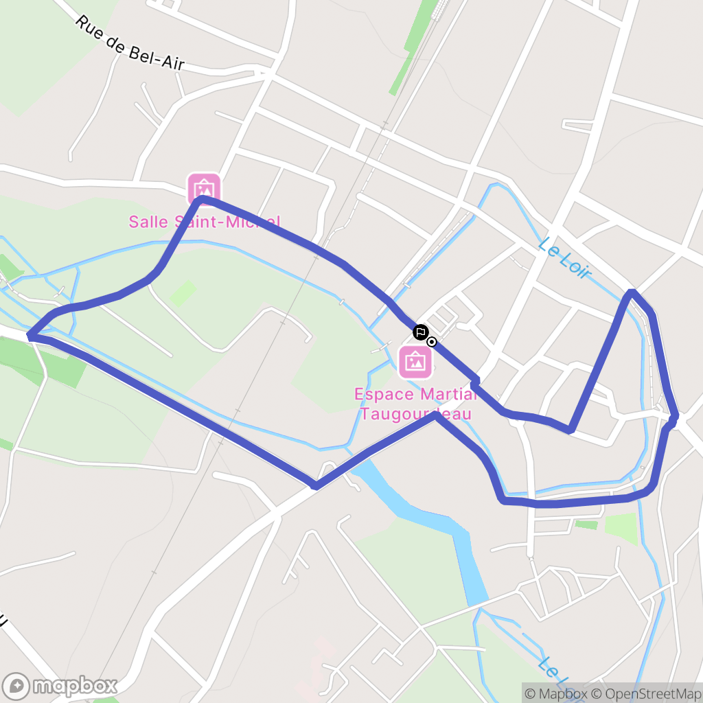 Bonneval : carte du parcours de randonnée - France