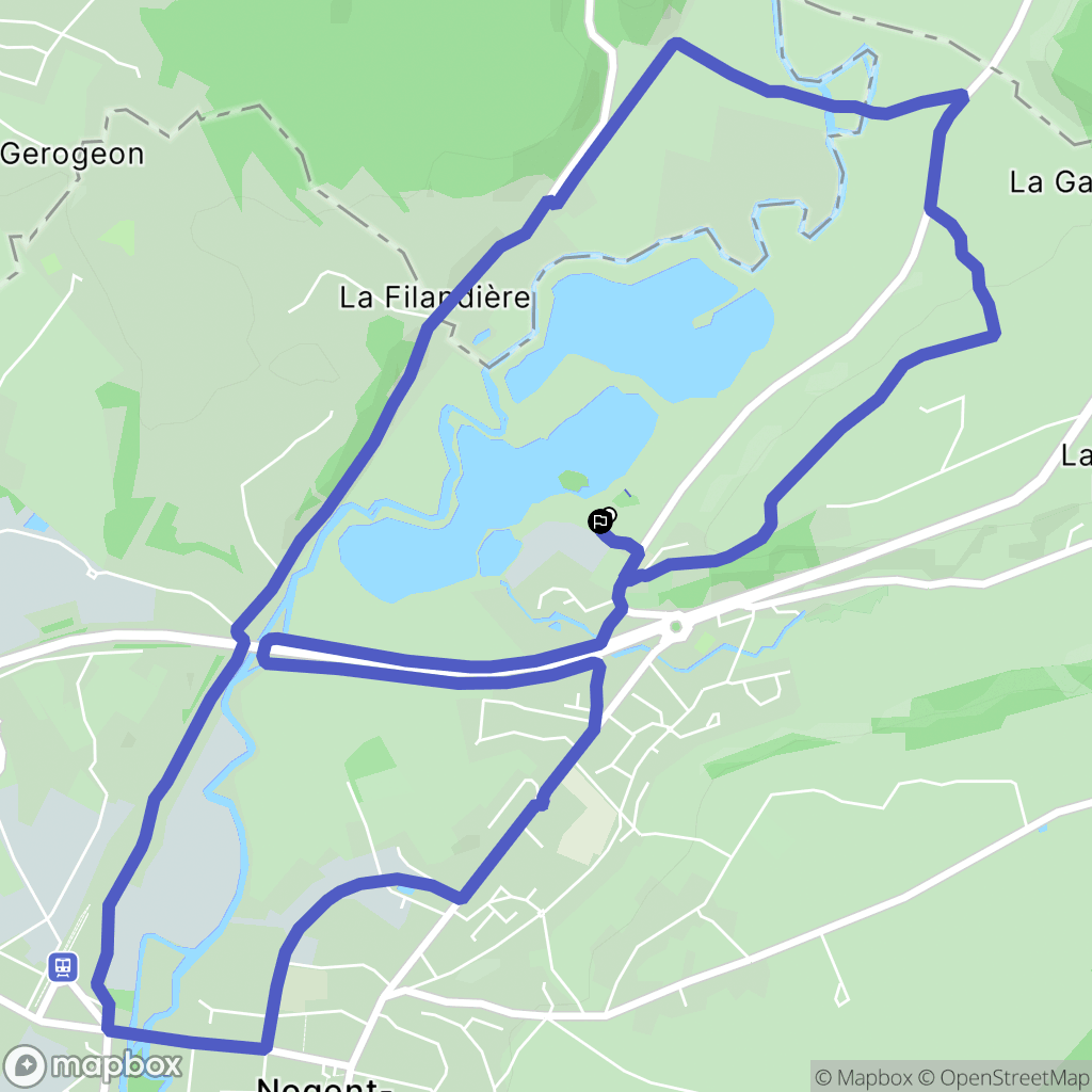 Arcisses : carte du parcours de randonnée - France
