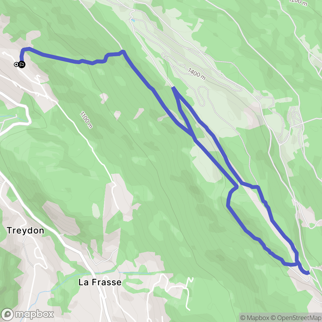 Saint-Sigismond : carte du parcours de randonnée - France