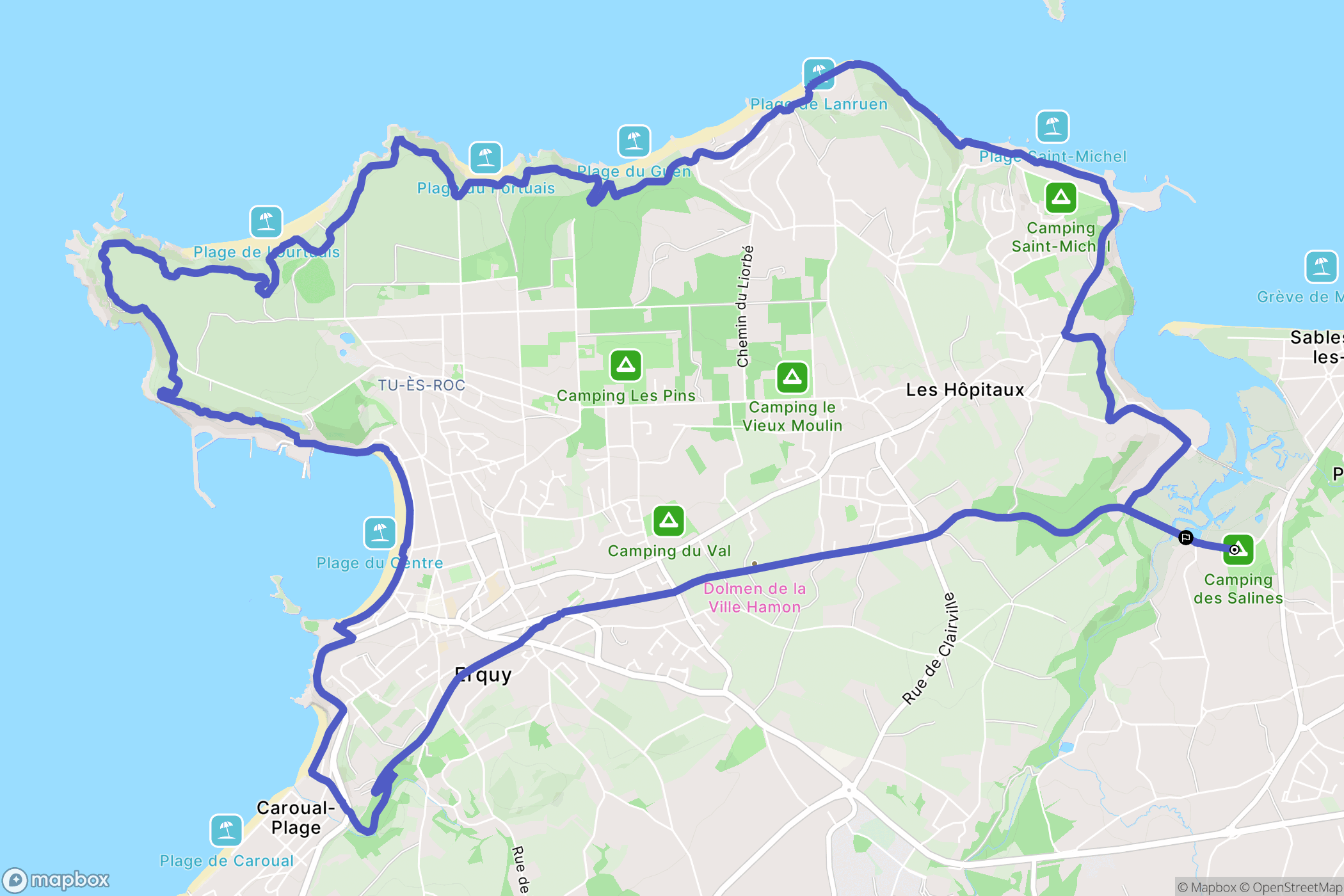Plurien: routekaart voor buitenactiviteiten - France