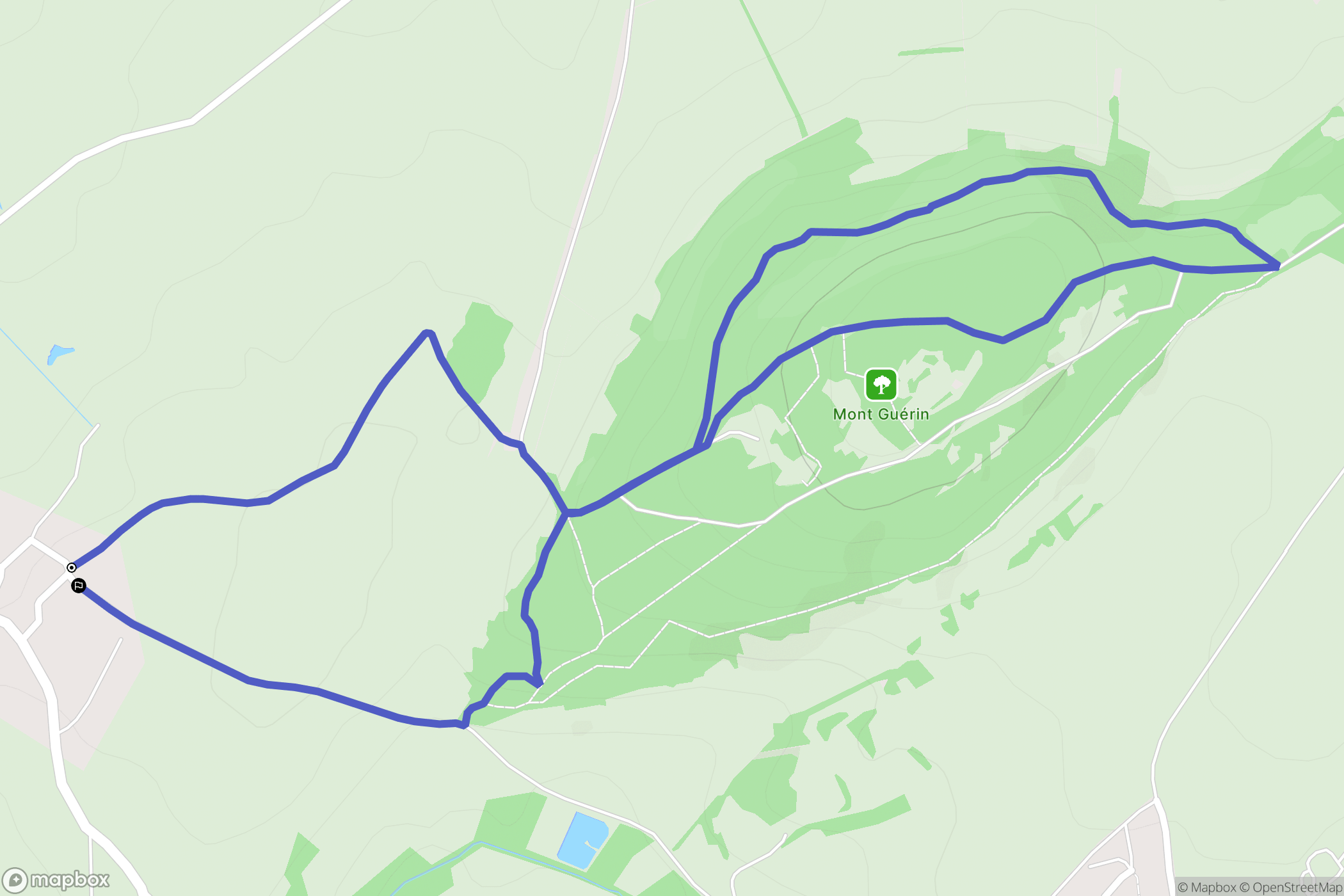 Frasne-les-Meulières : carte du parcours de randonnée - France