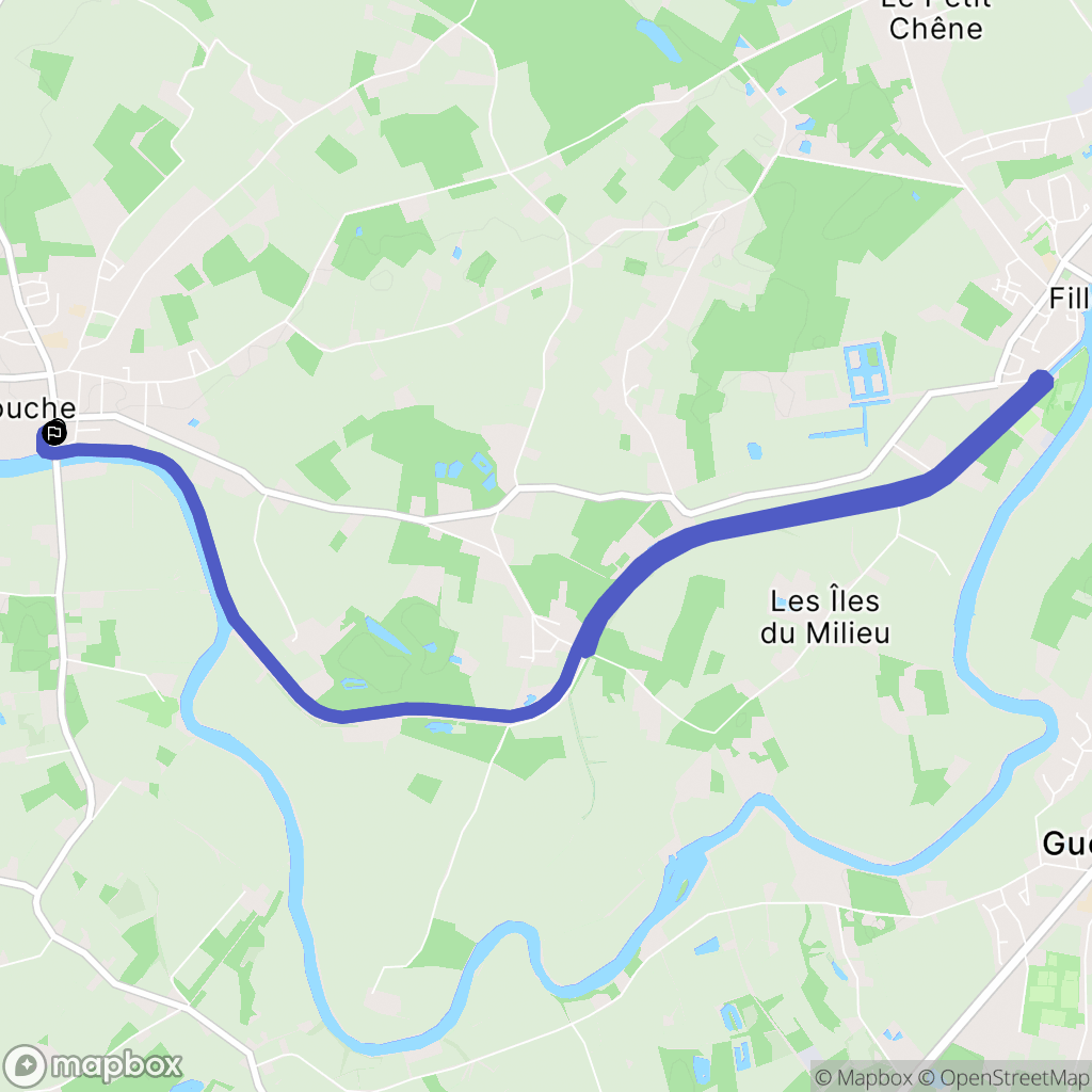 Roëzé-sur-Sarthe : carte du parcours de randonnée - France