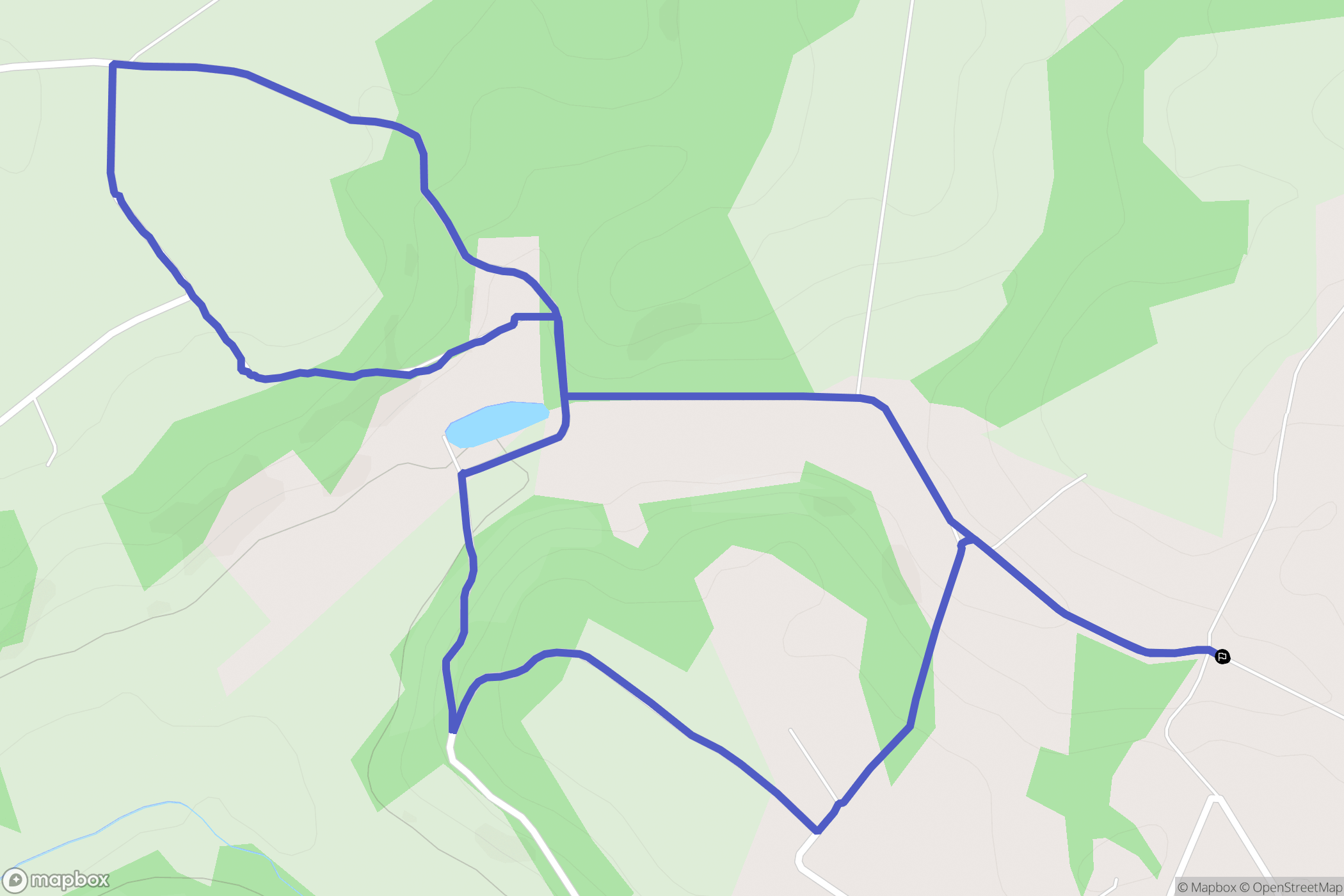 Malaussanne : carte du parcours de randonnée - France