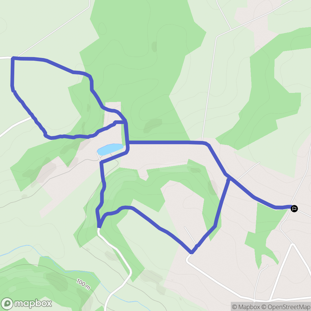 Malaussanne : carte du parcours de randonnée - France