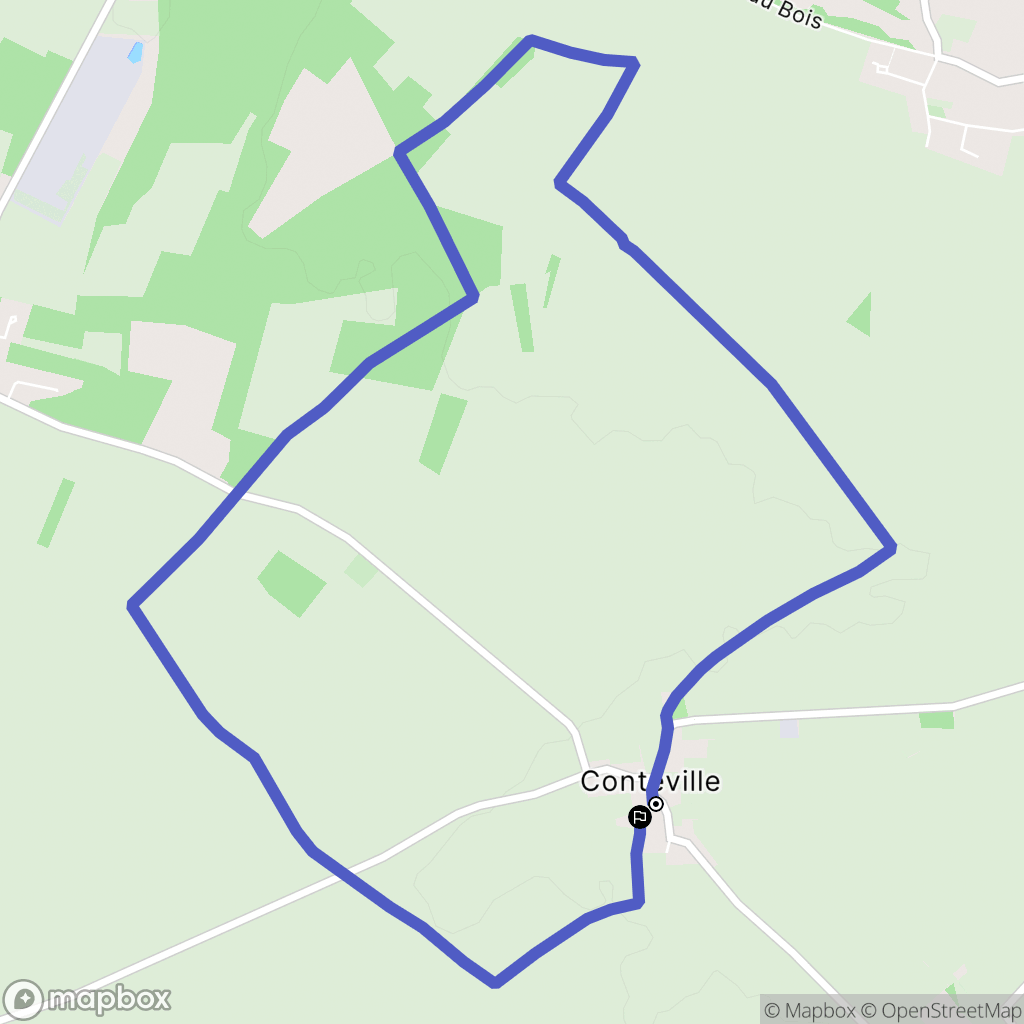 Valambray : carte du parcours de randonnée - France