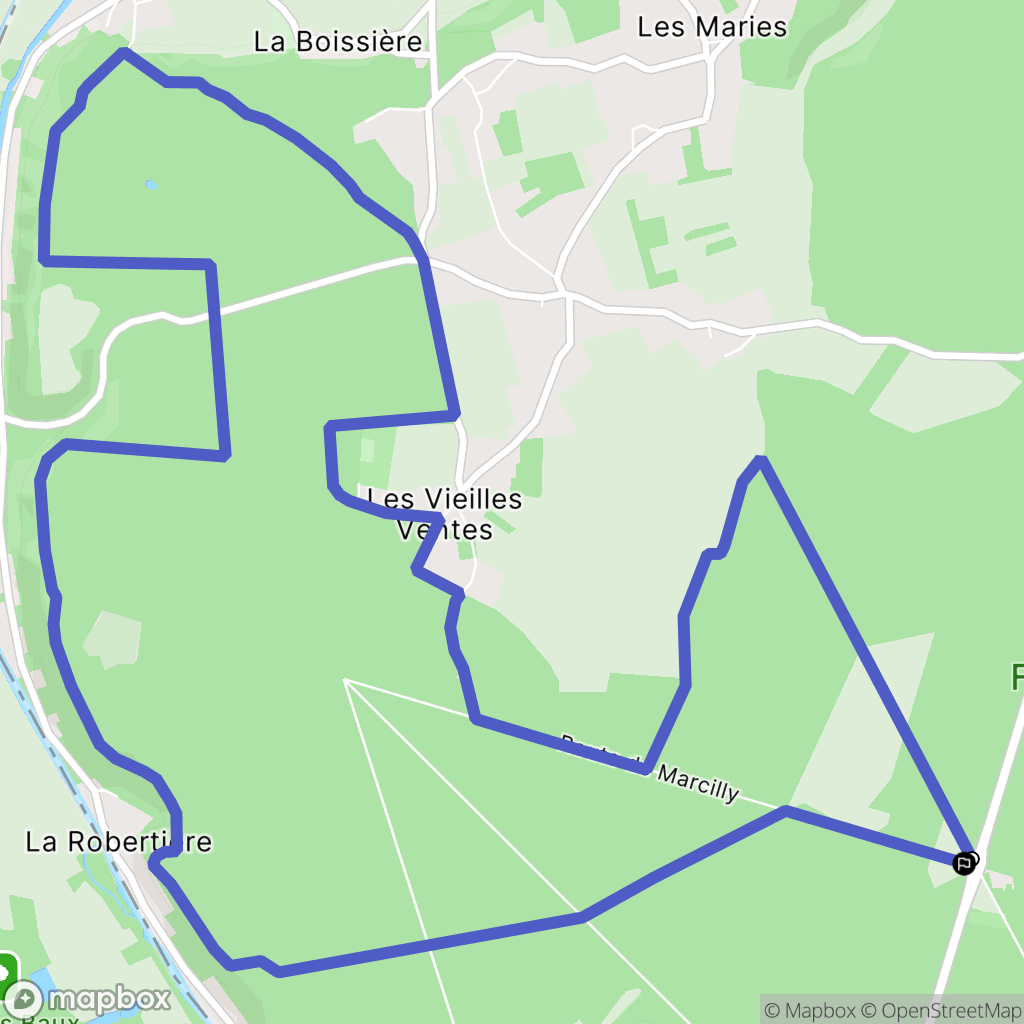 Abondant : carte du parcours de randonnée - France