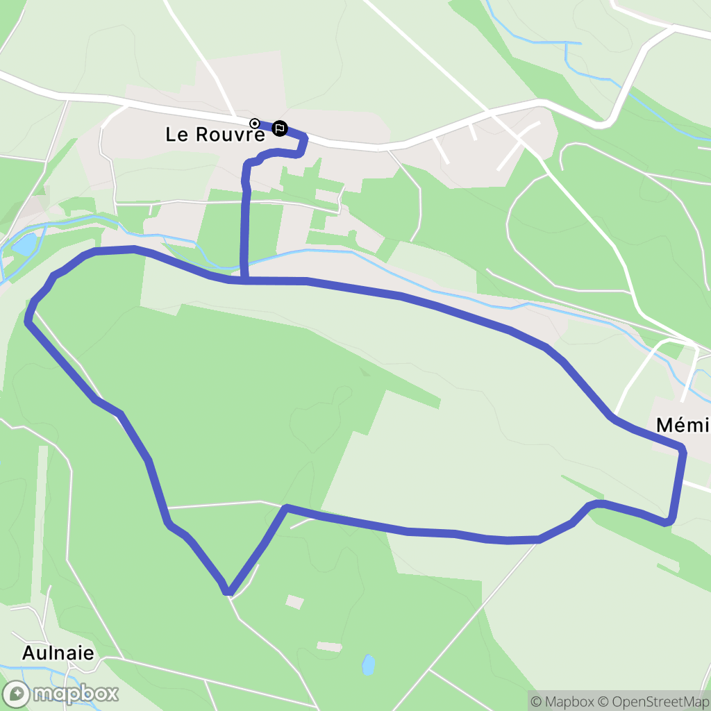 Saint-Maur-sur-le-Loir : carte du parcours de randonnée - France