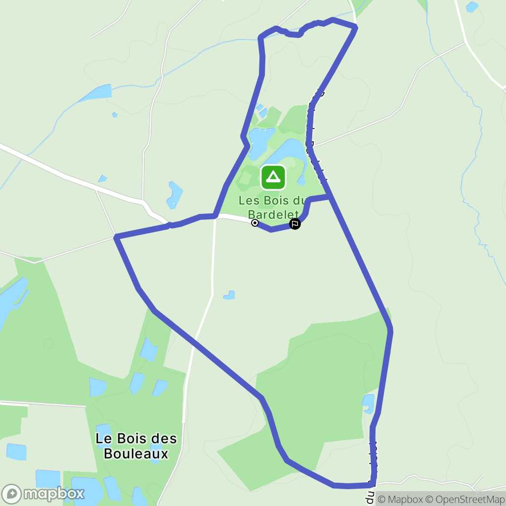 Poilly-lez-Gien : carte du parcours de randonnée - France