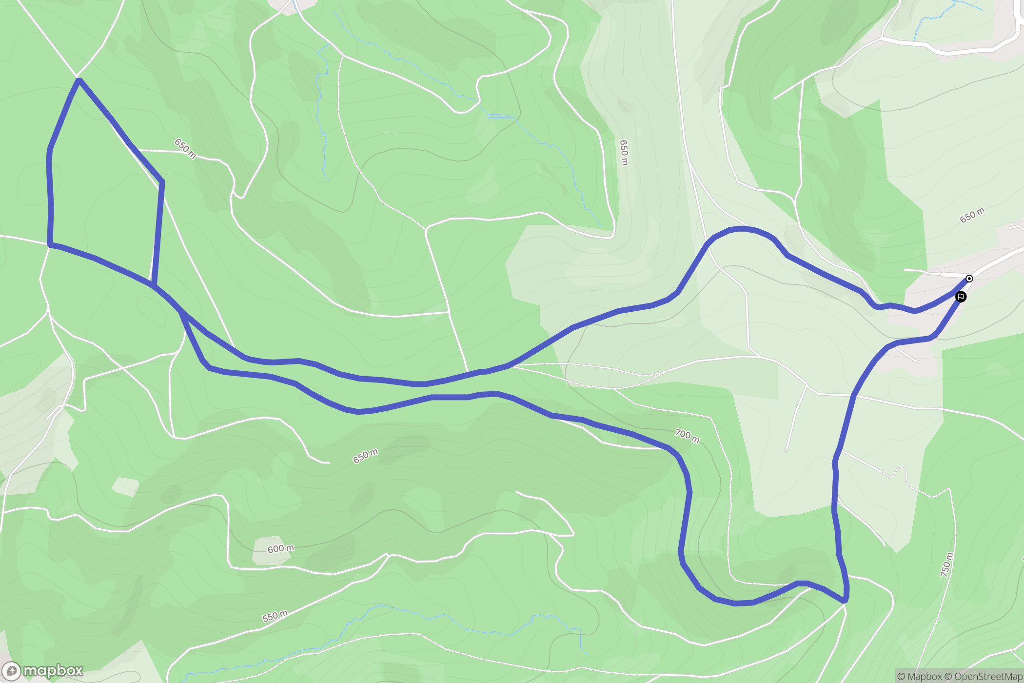 Bellefosse : carte du parcours de randonnée - France