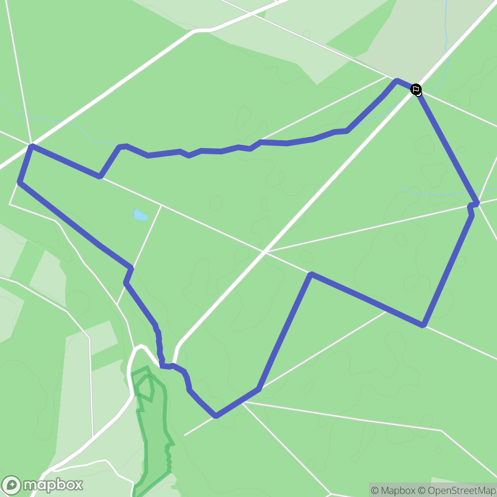 Senonches : carte du parcours de randonnée - France