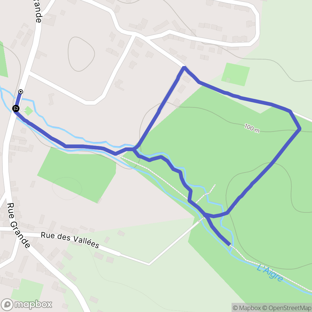 Cloyes-les-Trois-Rivières : carte du parcours de randonnée - France