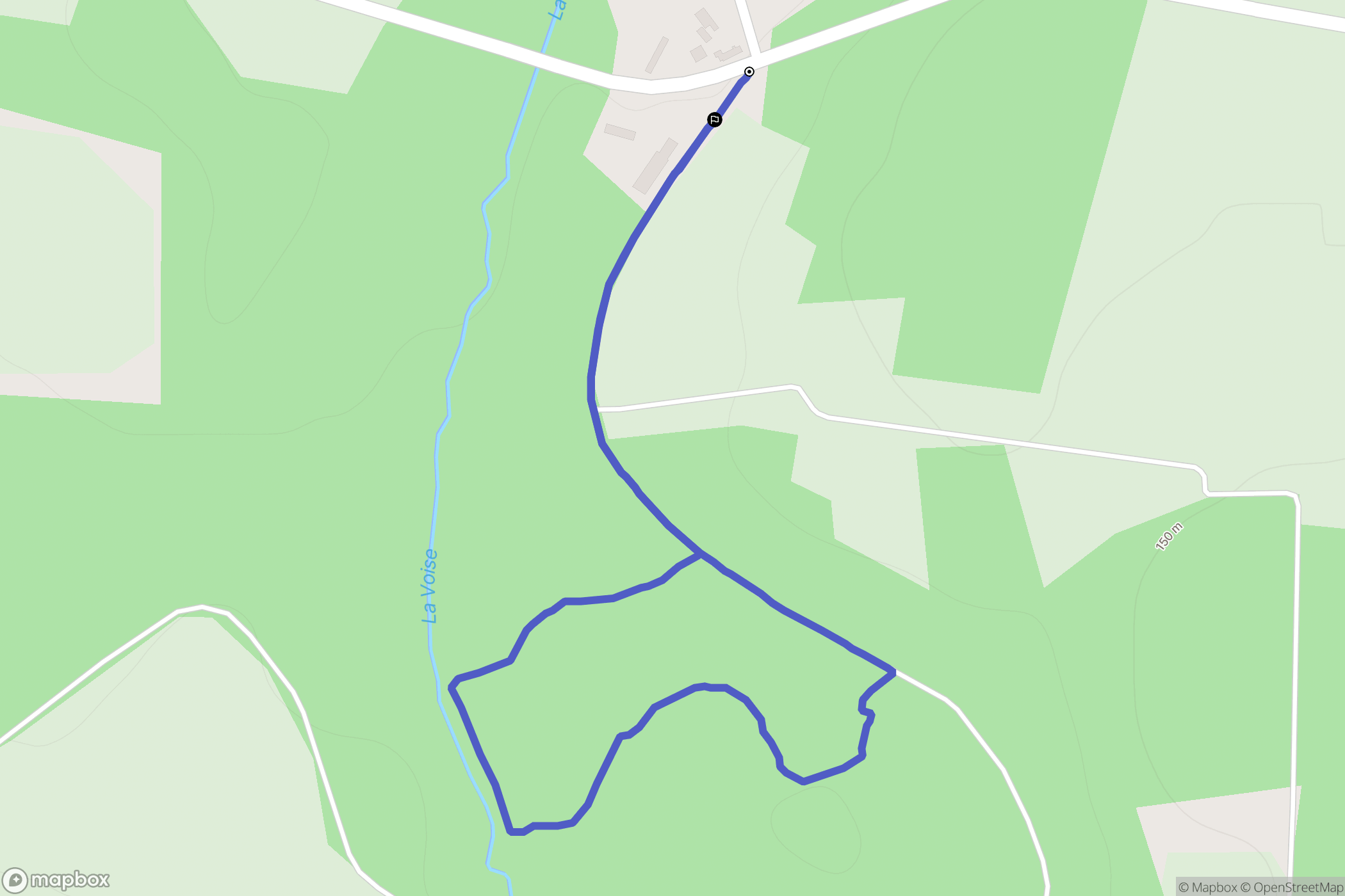 Auneau-Bleury-Saint-Symphorien : carte du parcours de randonnée - France