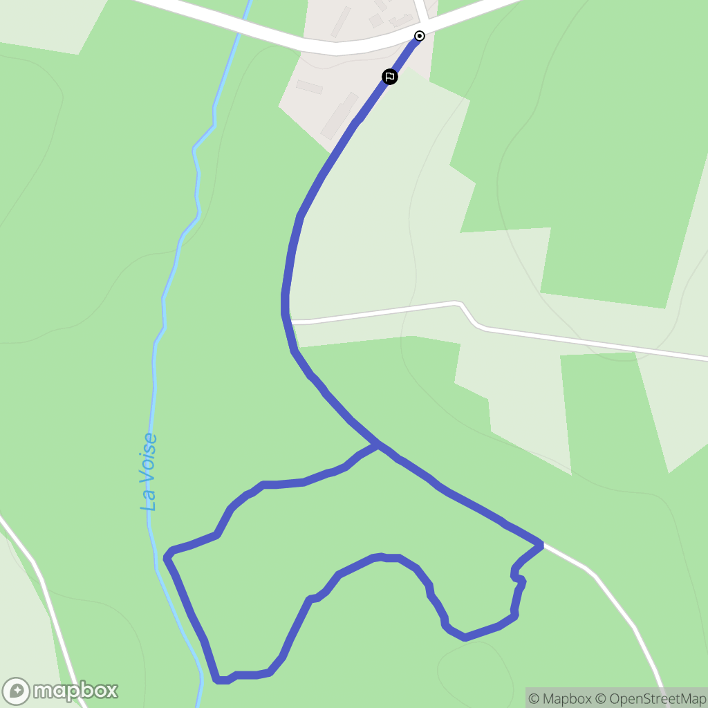 Auneau-Bleury-Saint-Symphorien : carte du parcours de randonnée - France