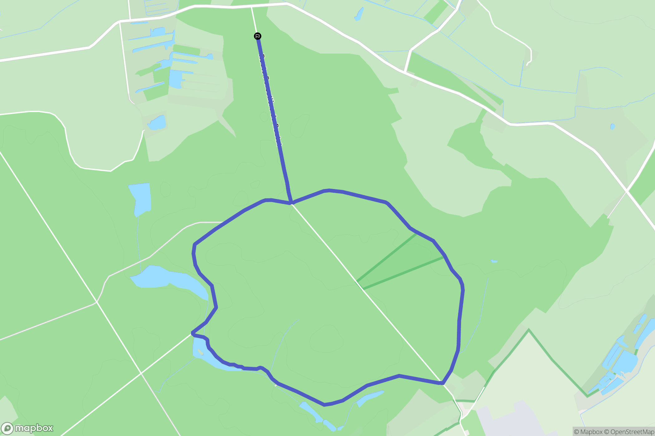 Clairmarais : carte du parcours de randonnée - France