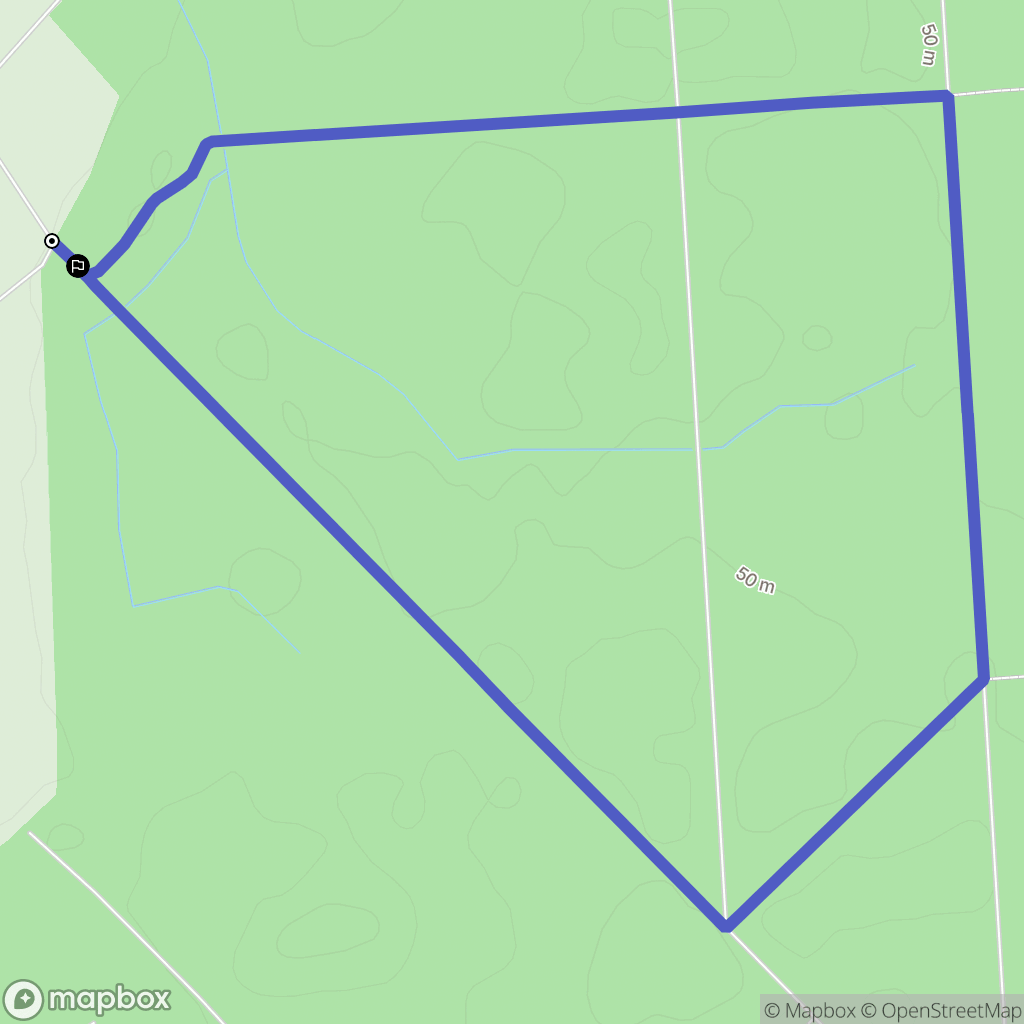 Plessé : carte du parcours de randonnée - France