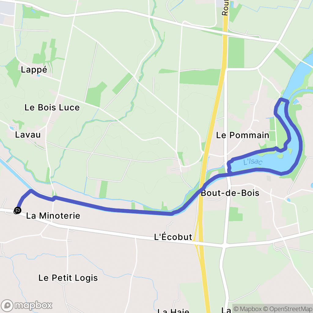 Héric : carte du parcours de randonnée - France