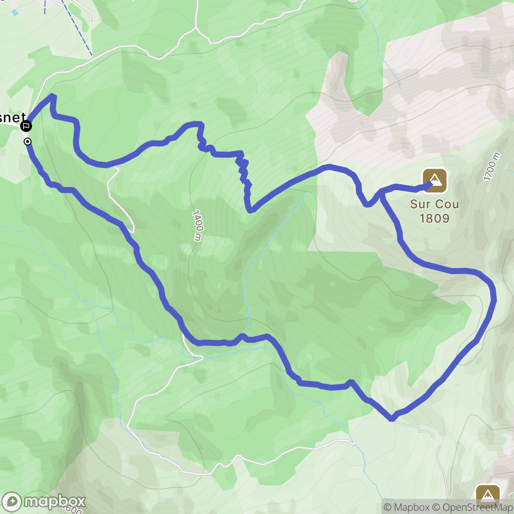 La Roche-sur-Foron : carte du parcours de randonnée - France