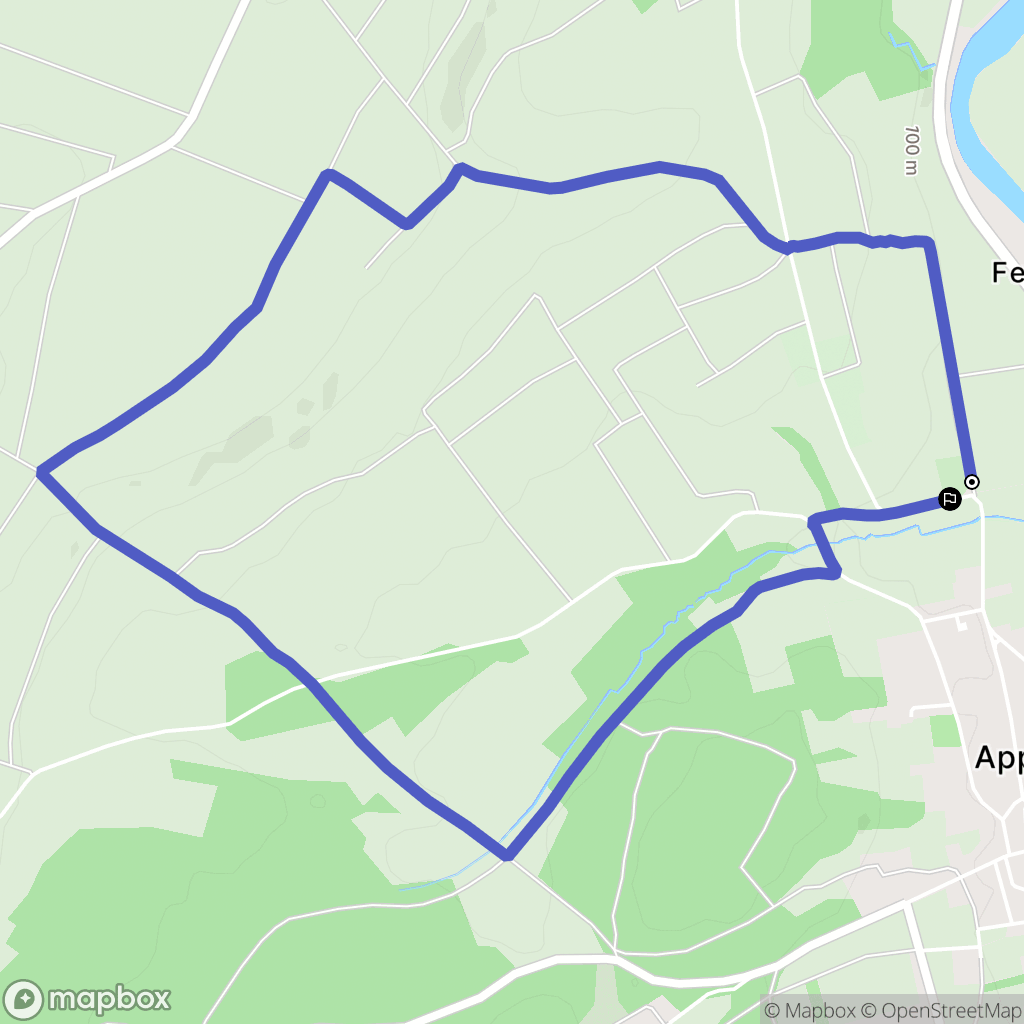 Appoigny : carte du parcours de randonnée - France