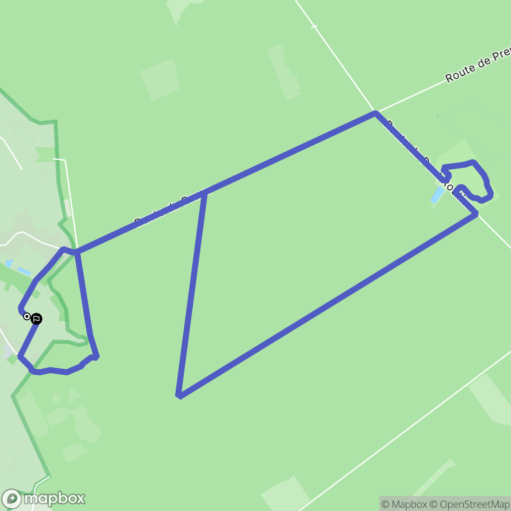 Preux-au-Bois : carte du parcours de randonnée - France
