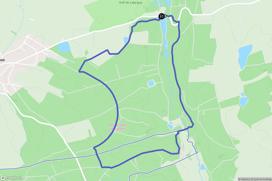 Mooslargue : carte du parcours de randonnée - France