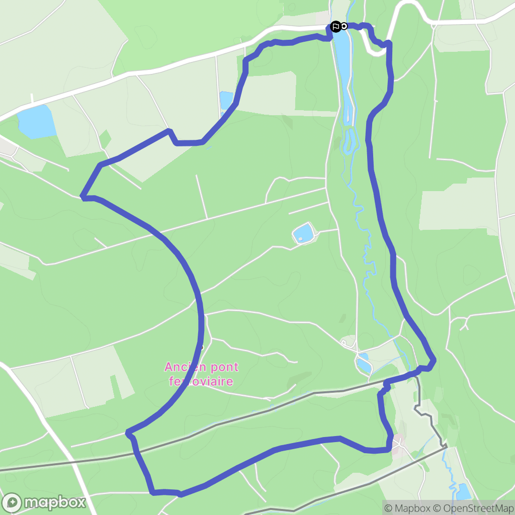 Mooslargue : carte du parcours de randonnée - France