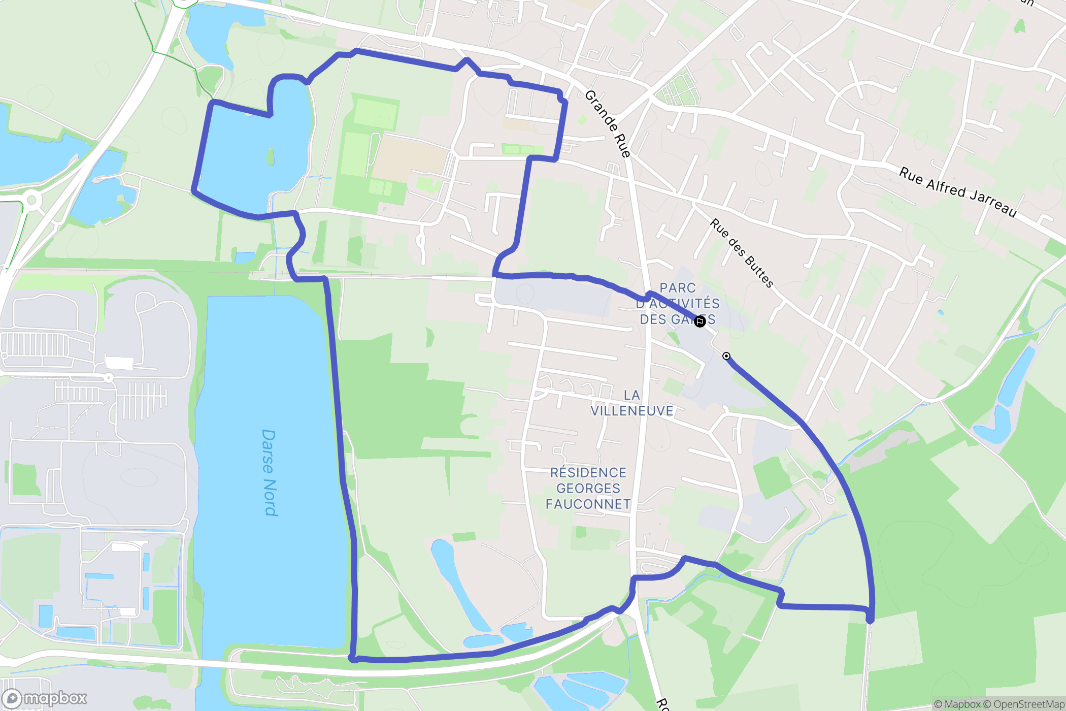 Saint-Marcel : carte du parcours de randonnée - France