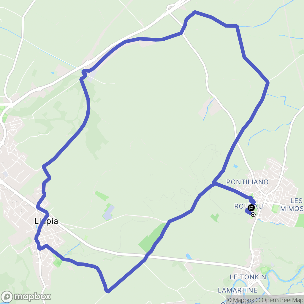 Ponteilla : carte du parcours de randonnée - France