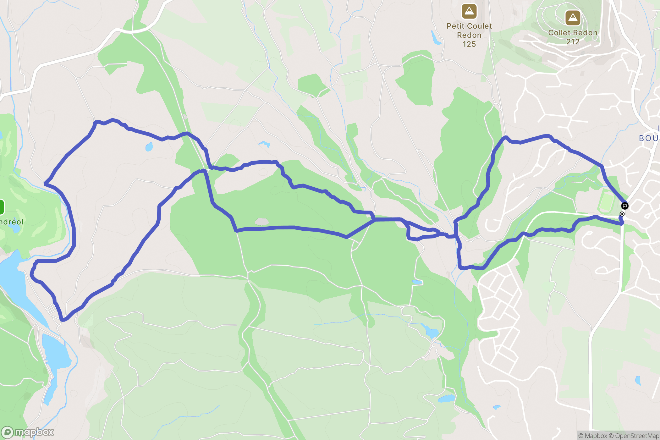 Roquebrune-sur-Argens : carte du parcours de randonnée - France
