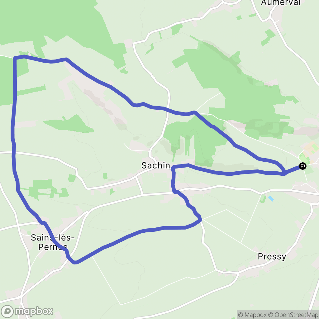 Pernes : carte du parcours de randonnée - France