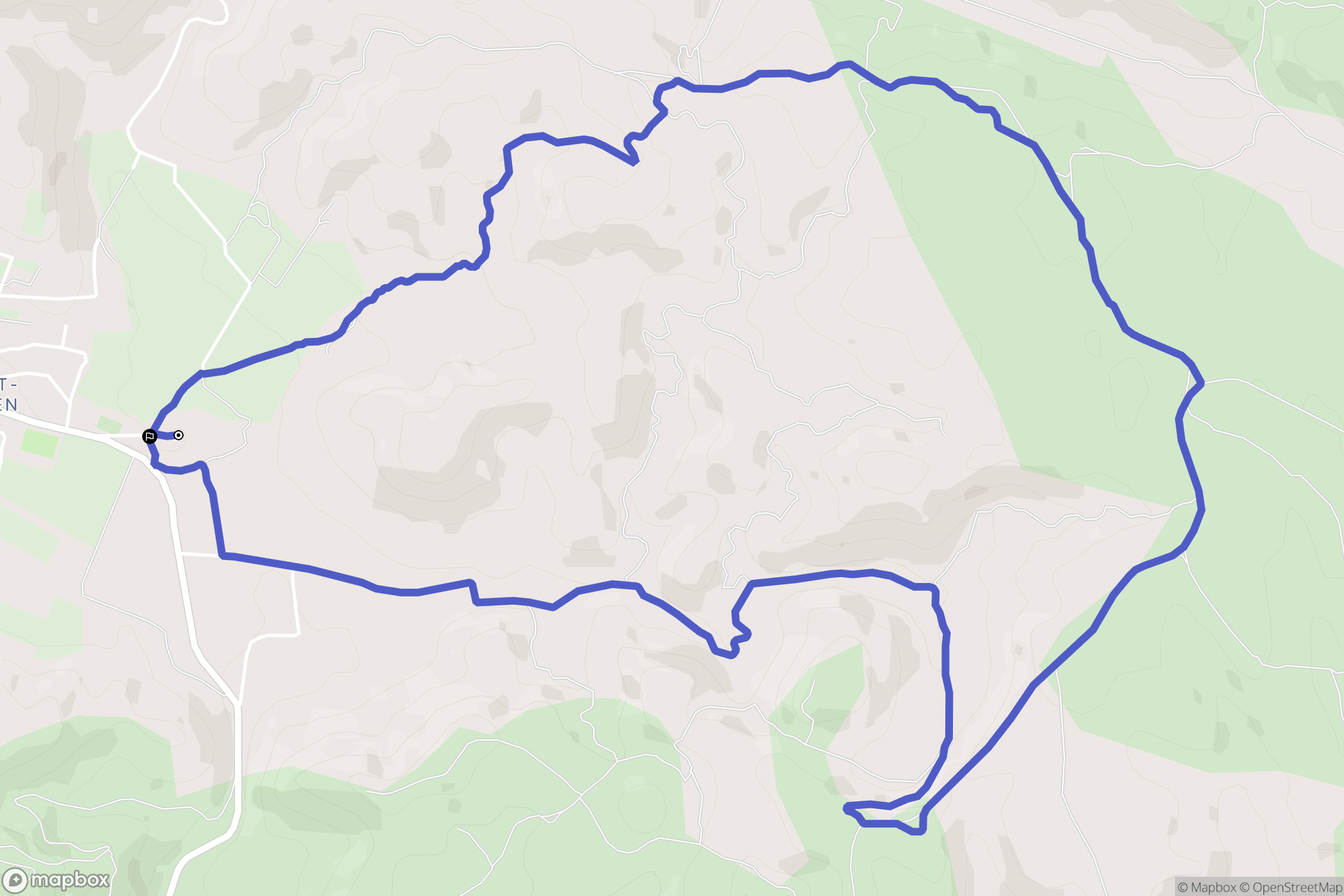 Châteauneuf-les-Martigues : carte du parcours de randonnée - France