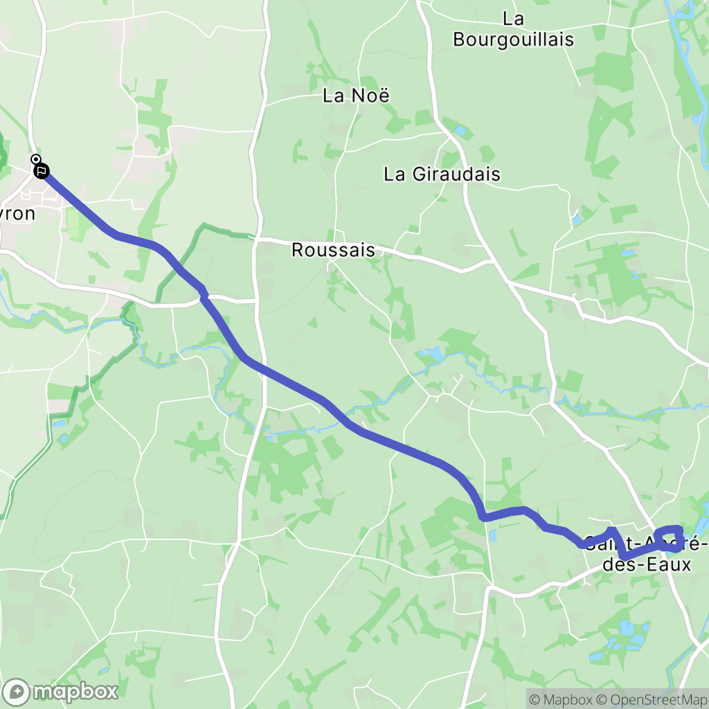 Trévron : carte du parcours de randonnée - France
