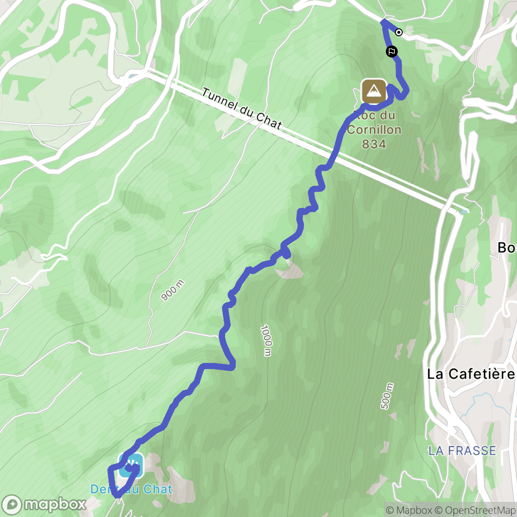 La Chapelle-du-Mont-du-Chat: routekaart voor buitenactiviteiten - France