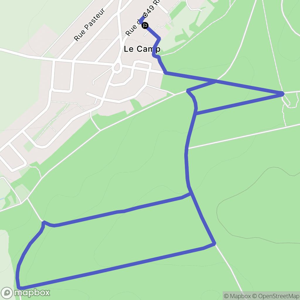 Morfontaine : carte du parcours de randonnée - France