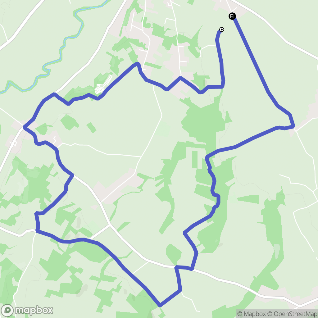 Lagardelle-sur-Lèze : carte du parcours de randonnée - France