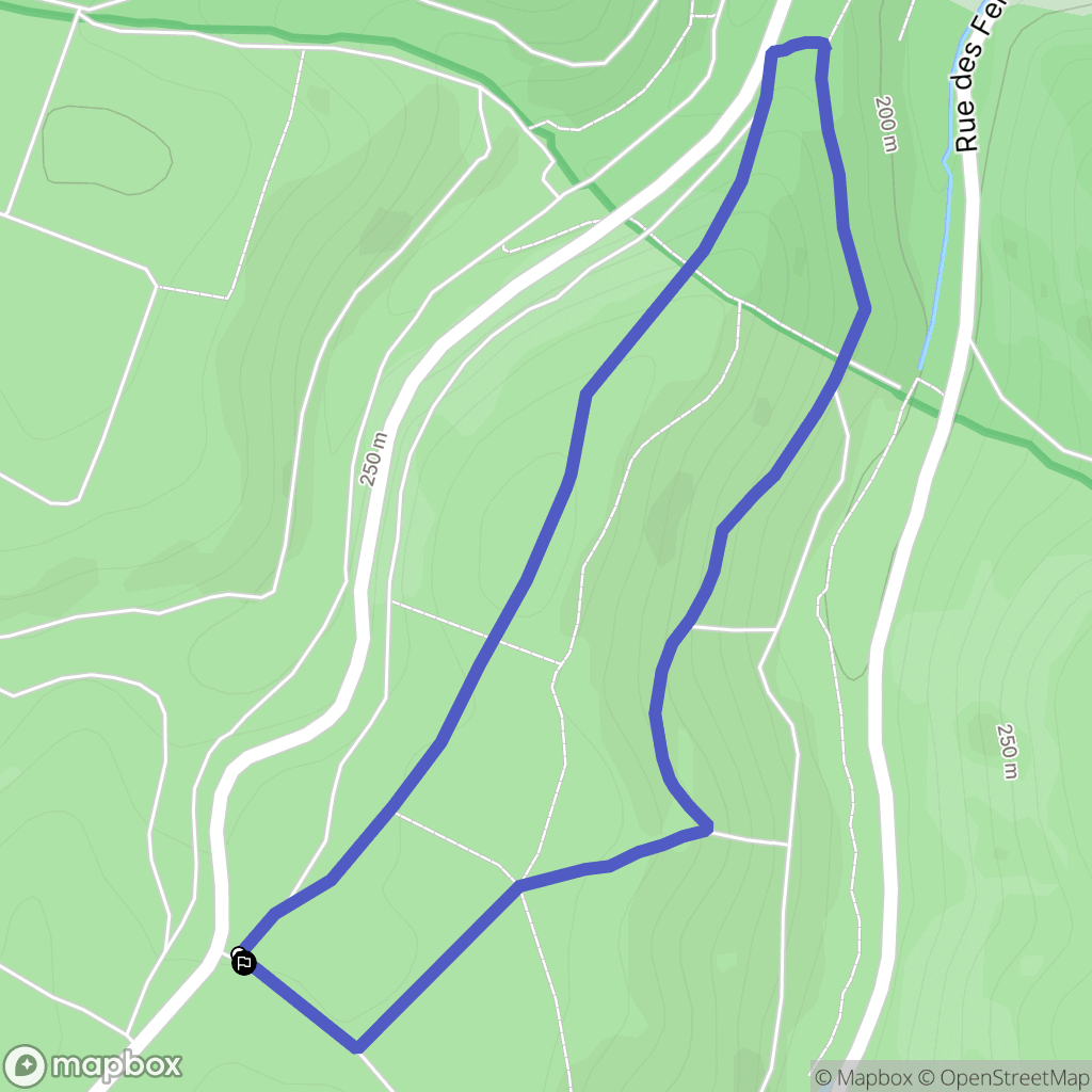 Aiglemont : carte du parcours de randonnée - France