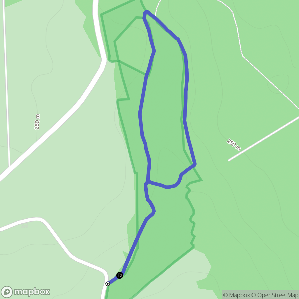 Manou : carte du parcours de randonnée - France