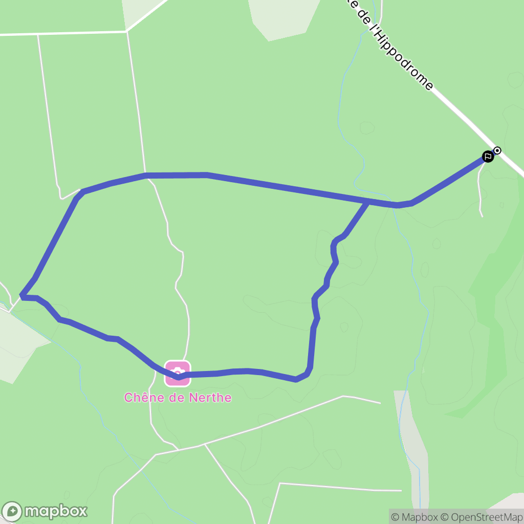 Herm : carte du parcours de randonnée - France